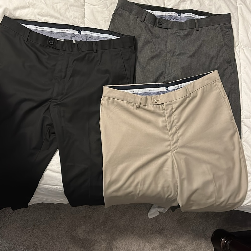 Men’s Joseph Abboud dress slacks 3 pairs
